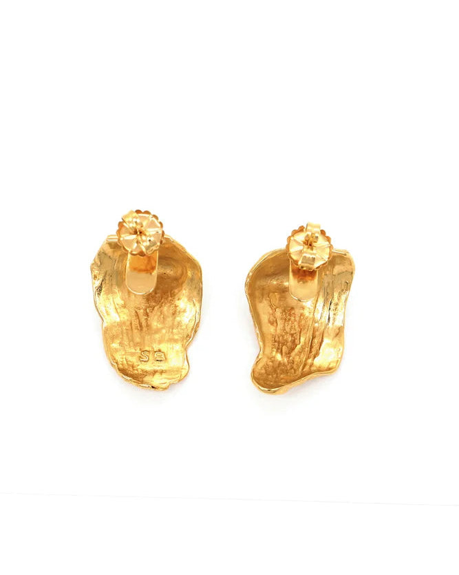 'C' Dunes Earrings - Gold