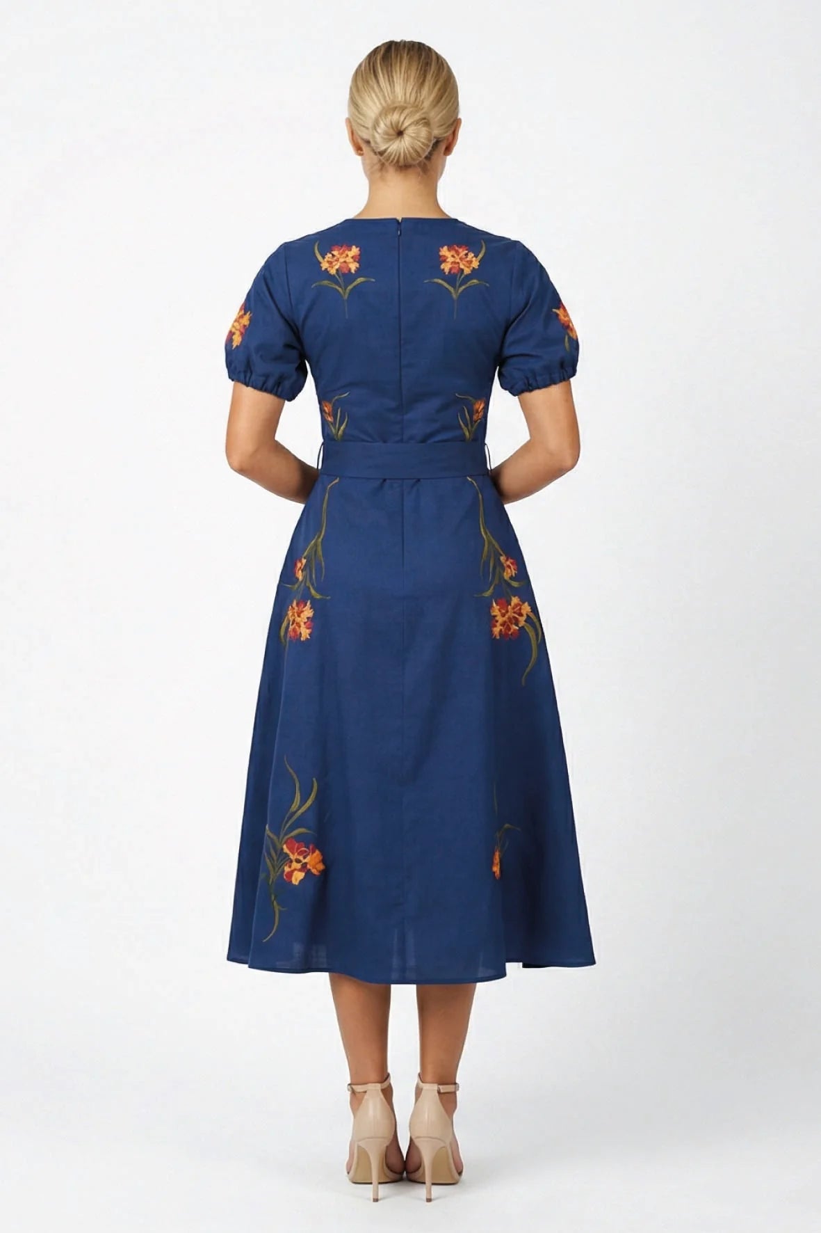 Simone Dress - Deep Blue
