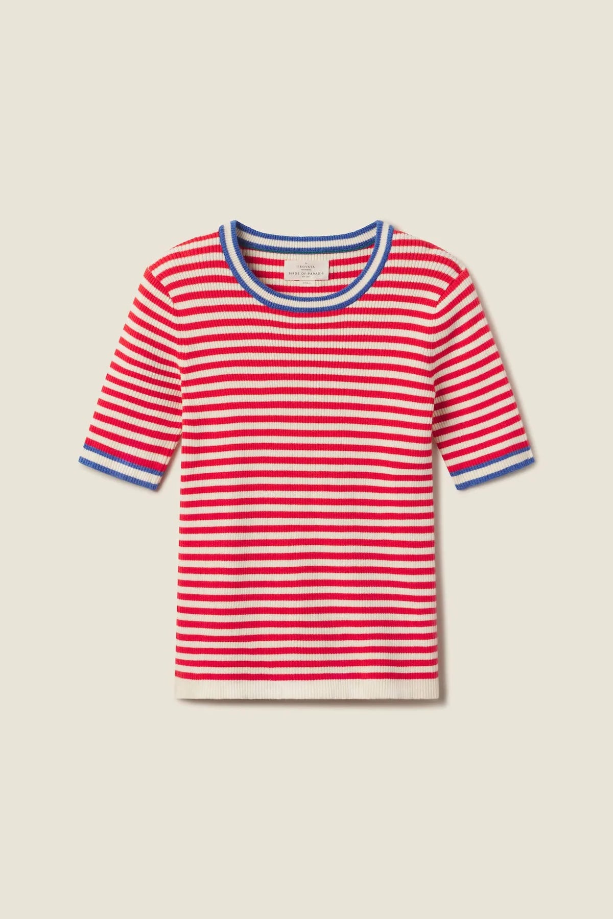 FARRAH SWEATER RED STRIPE