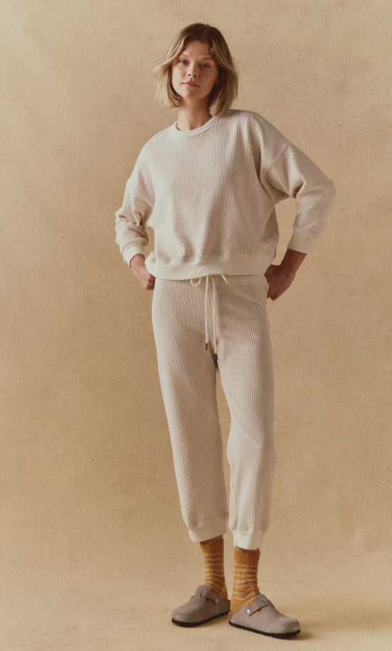 The Corduroy Lantern Pant - Washed White