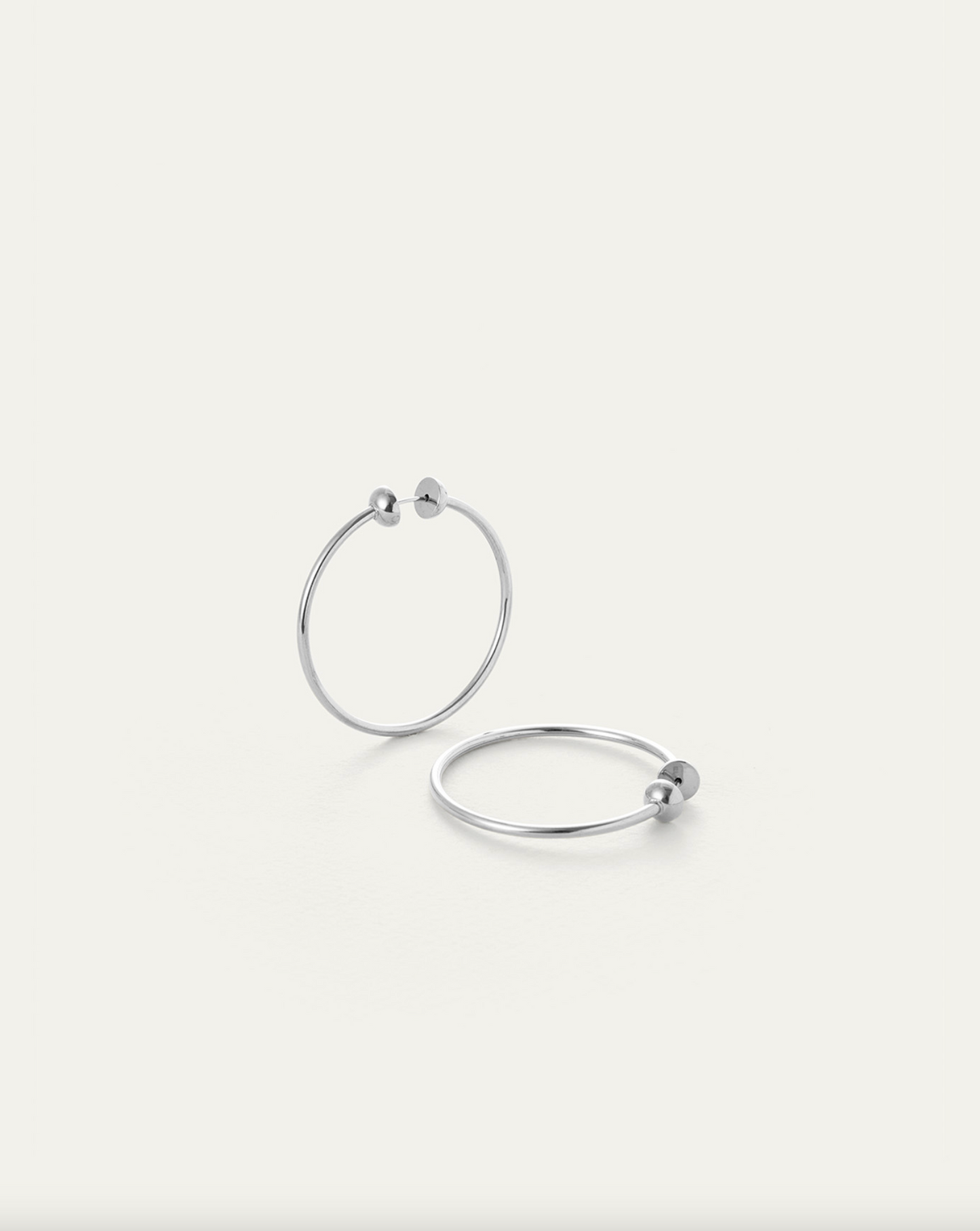 Small Icon Hoops - Silver