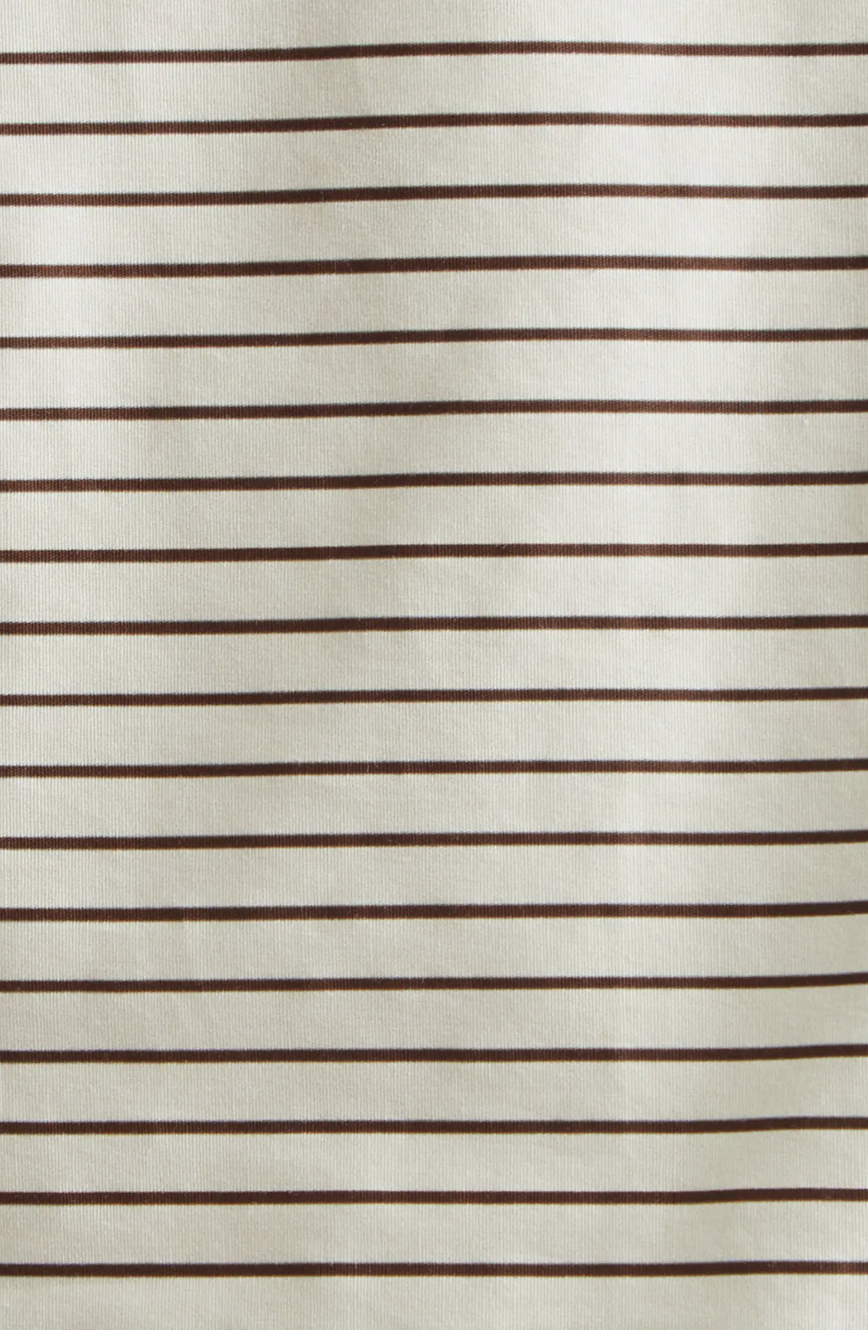 Didi Top - Ivory/Dark Oak Micro Stripe