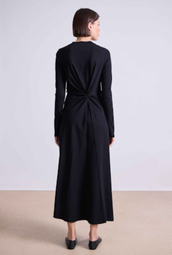 Long Sleeve Volta Dress - Black