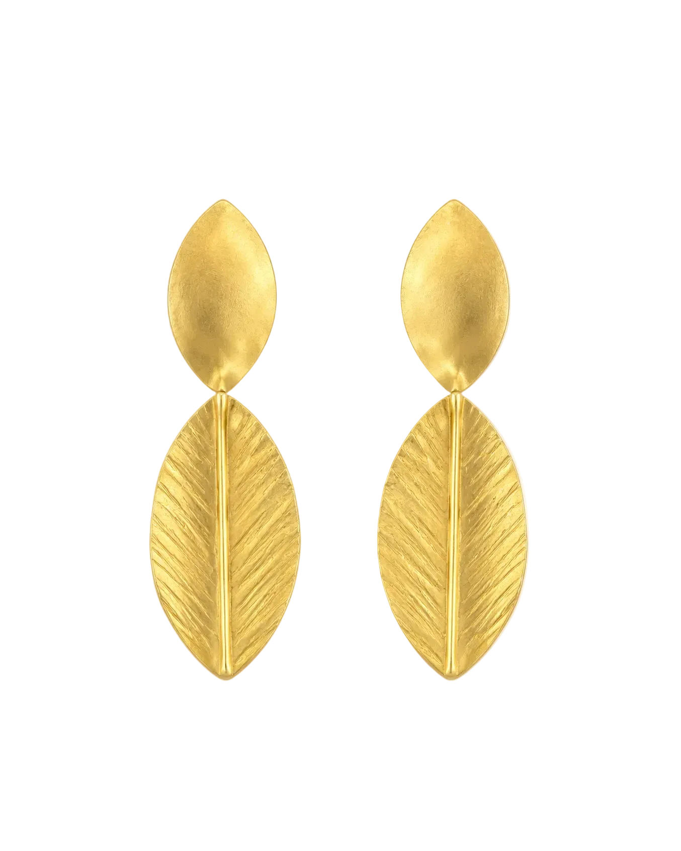 Twist Drop Earrings - Gold