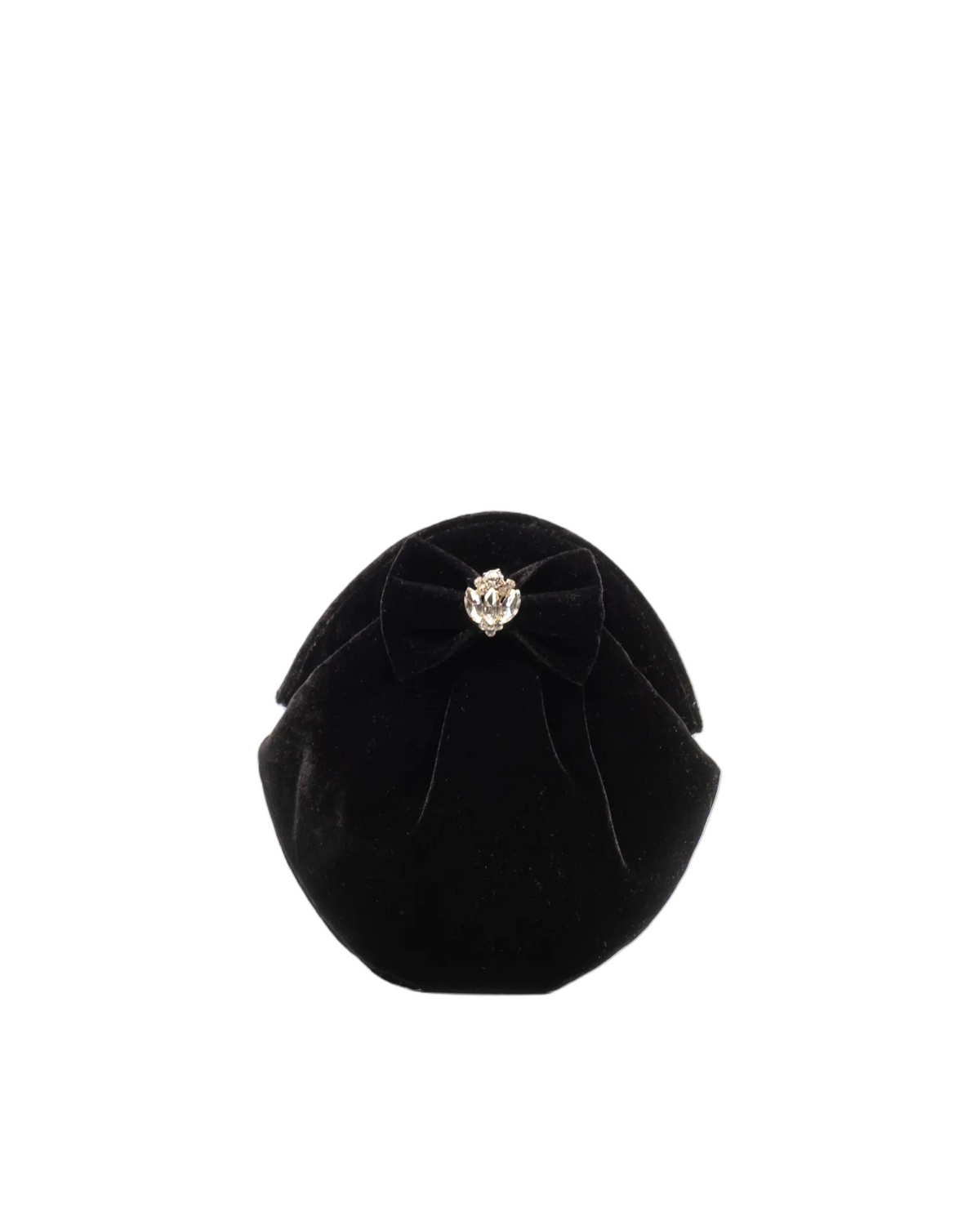 Pearl Velvet Bag - Black