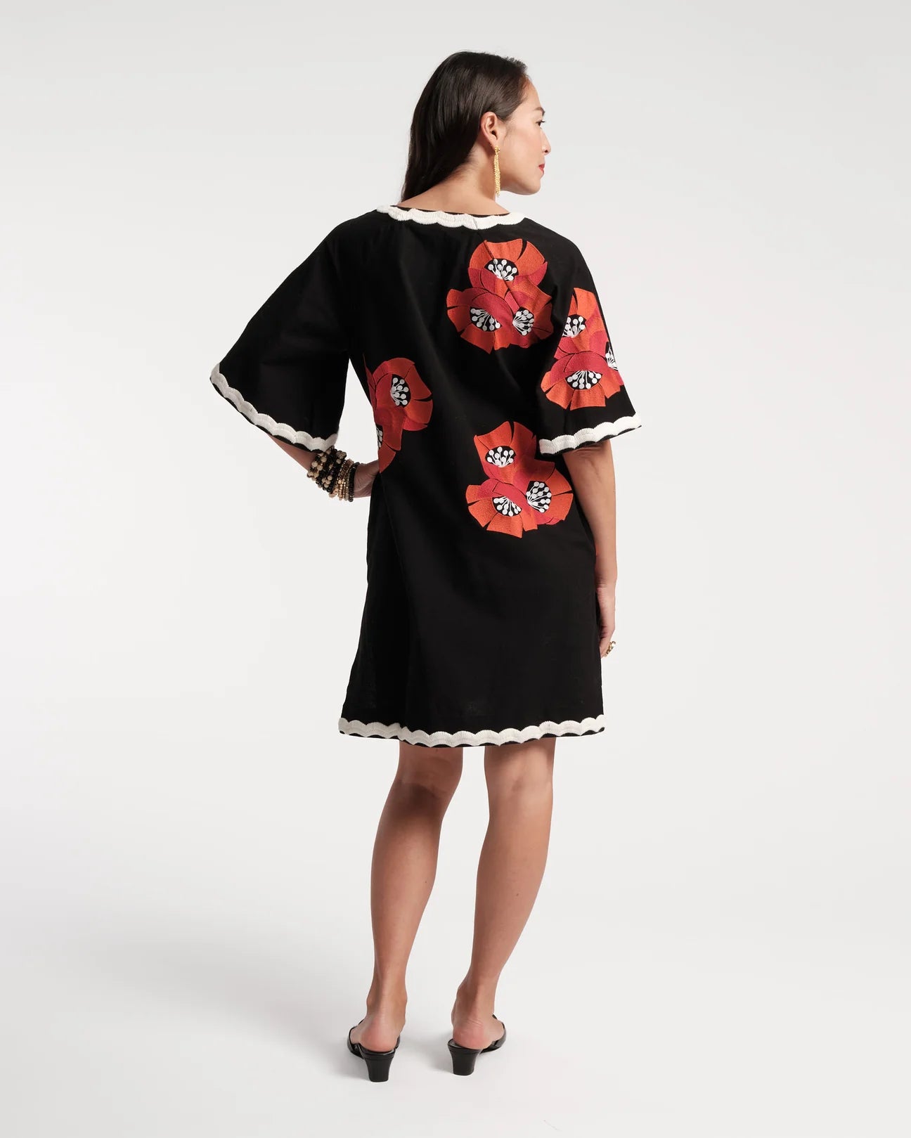 Charming Caftan Mini - Japanese Poppy