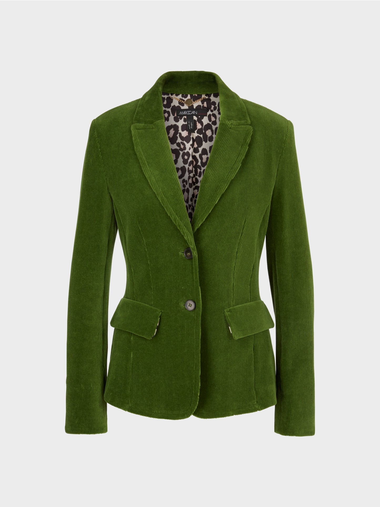 Trendy Corduroy Blazer - Orient Green
