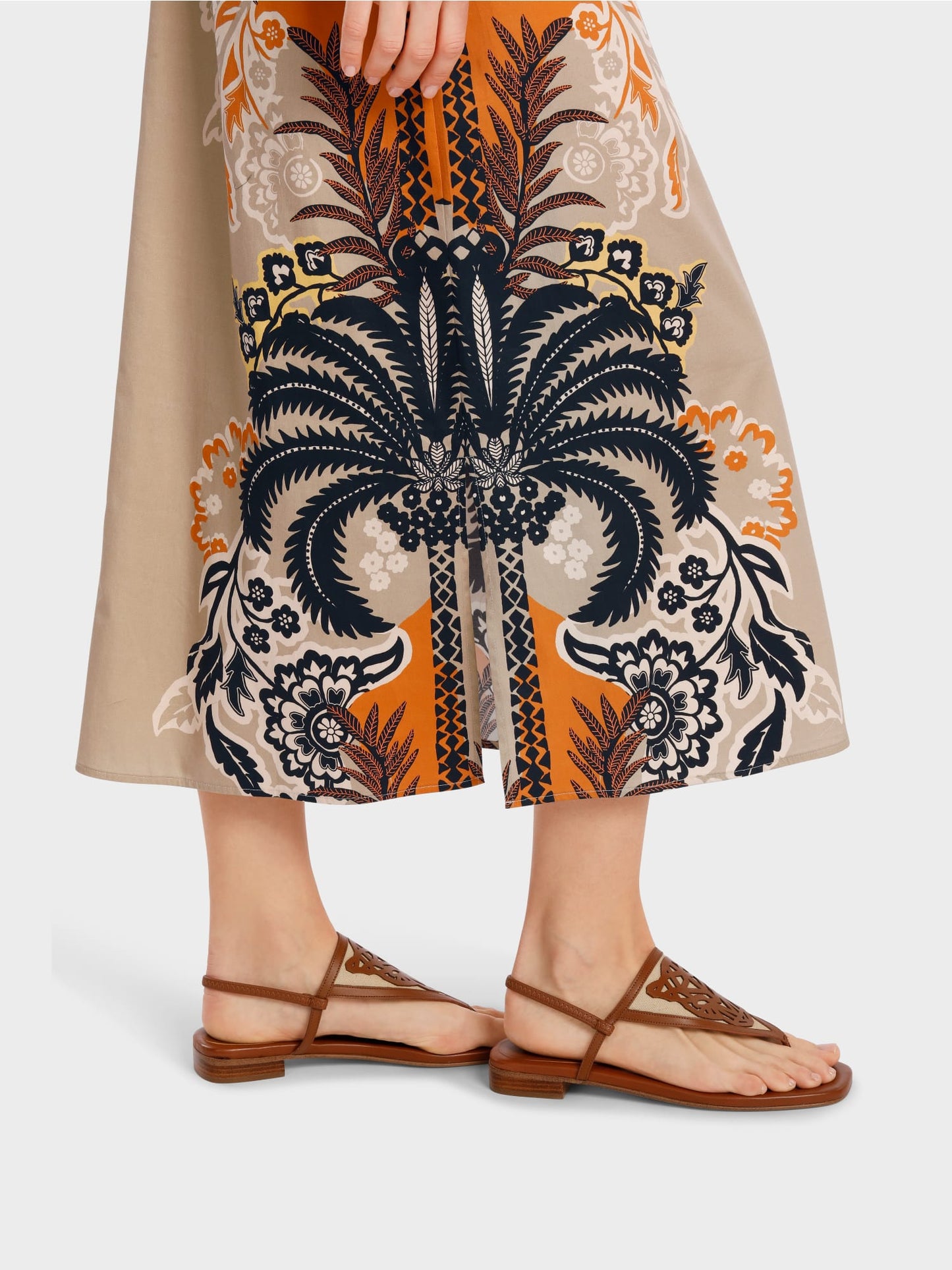 Midi Length Tailored Dress - Deep Sand