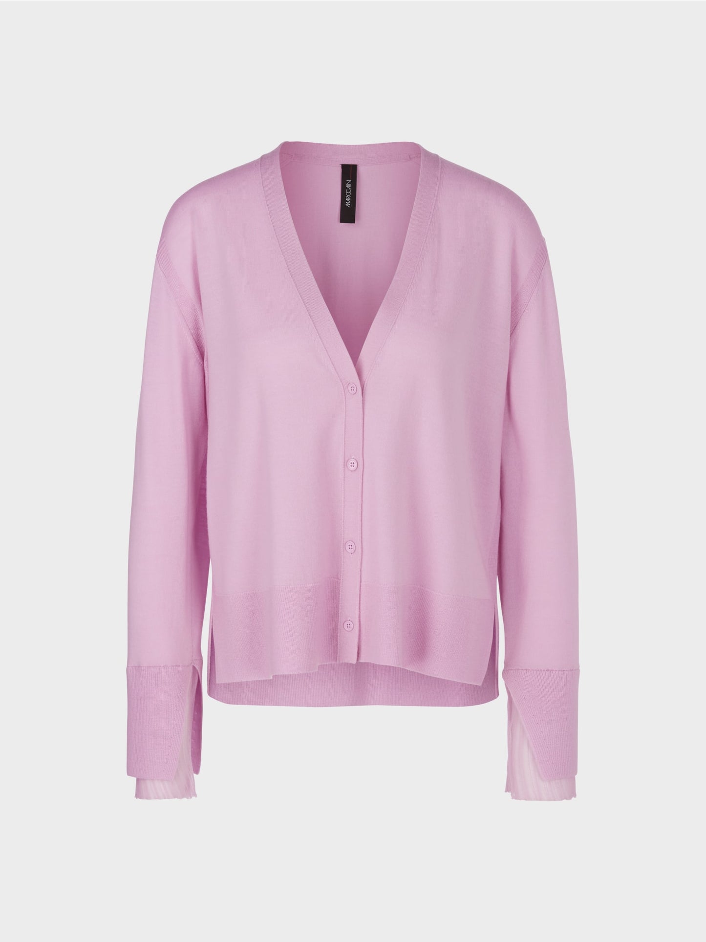 Wide "Rethink Together" Cardigan - Pink Lavender