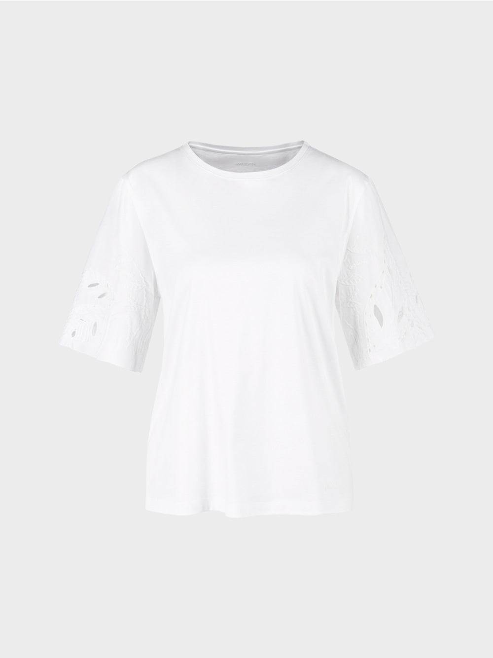T-shirt with Eyelet Embroidery