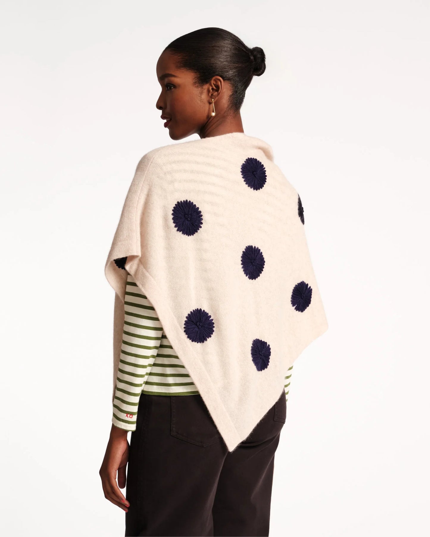 Le Petit Poncho - Oyster & Navy