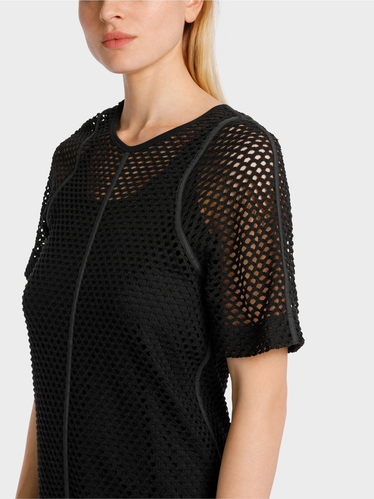 Casual Mesh Dress - Black