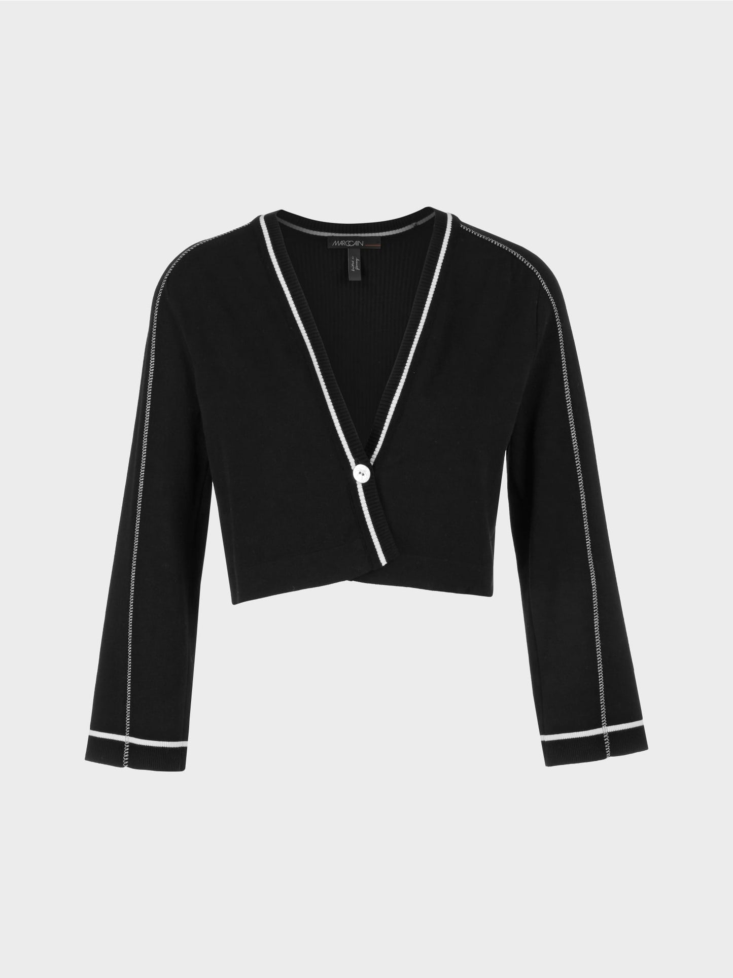Cropped Cardigan - Black