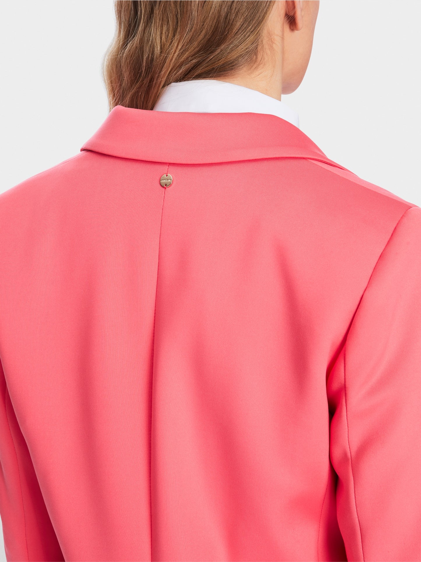 Scuba Jersey Blazer - Neon Soft Coral