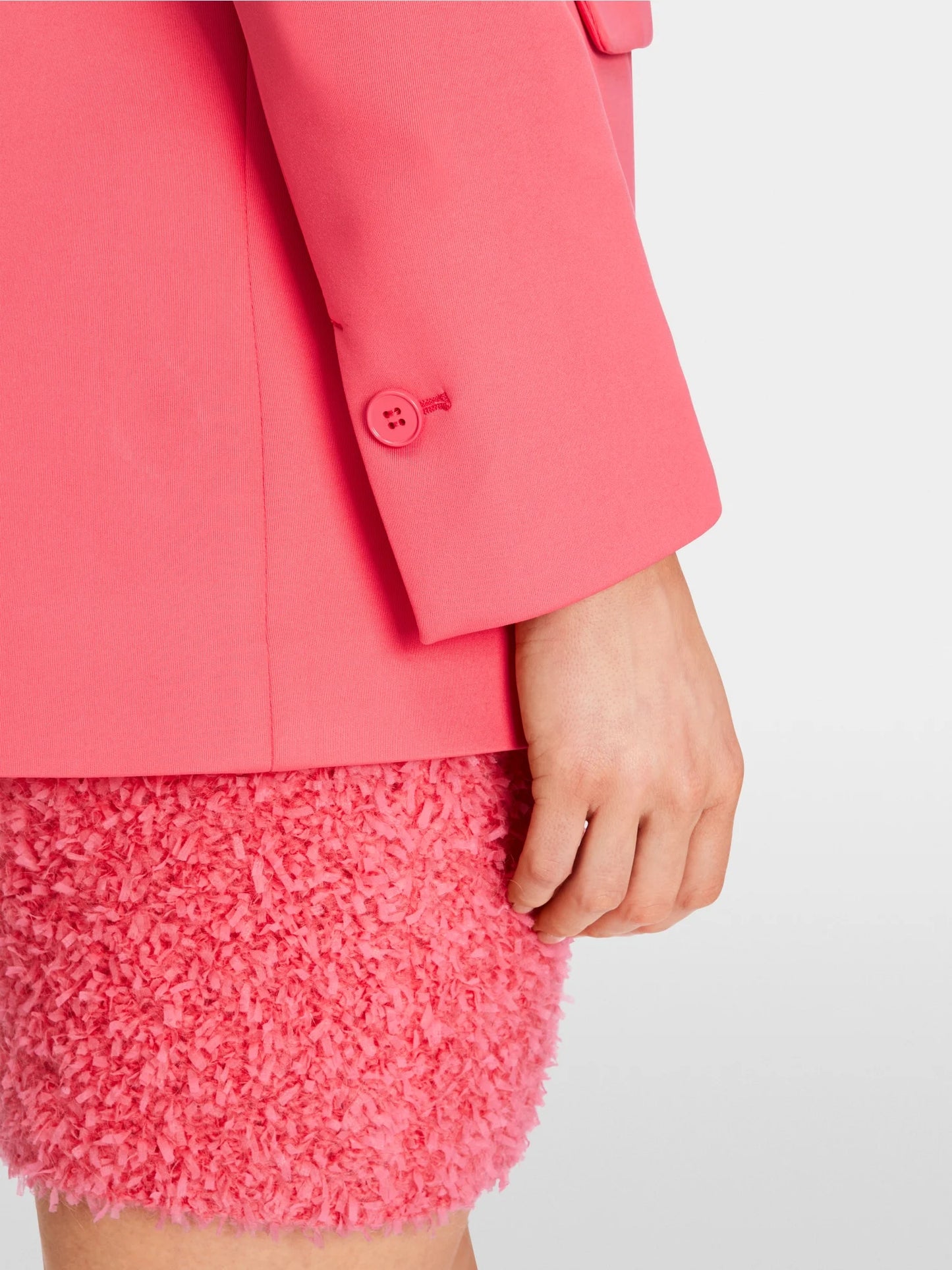 Scuba Jersey Blazer - Neon Soft Coral