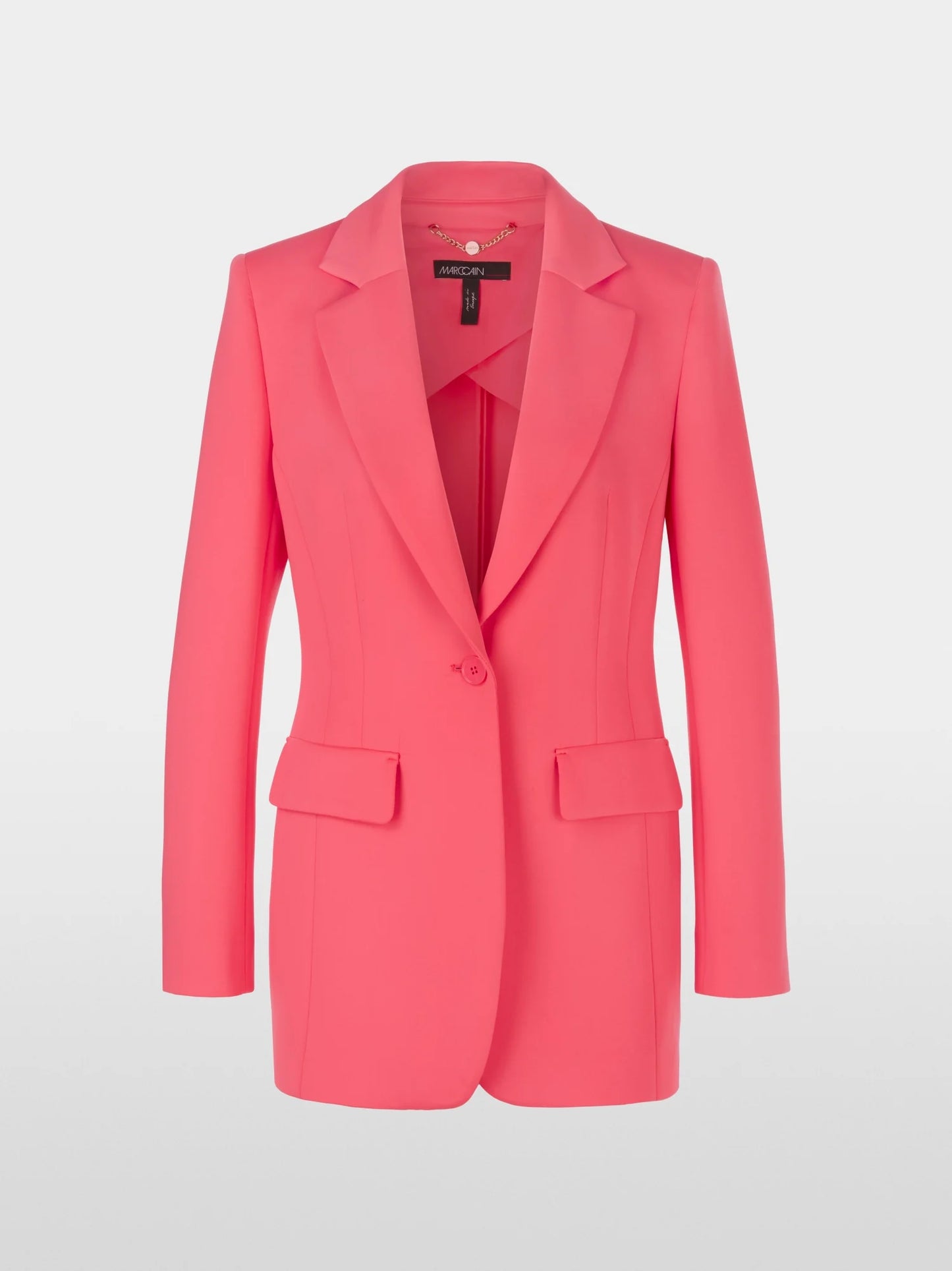 Scuba Jersey Blazer - Neon Soft Coral