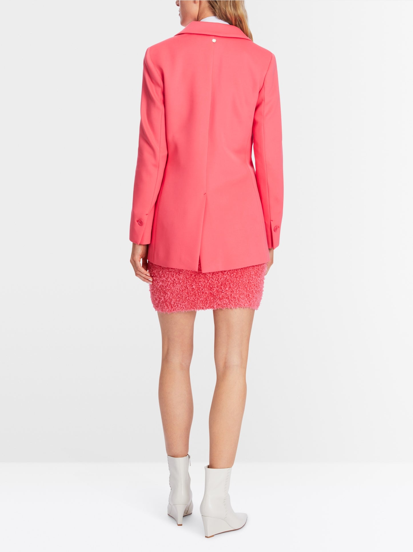 Scuba Jersey Blazer - Neon Soft Coral