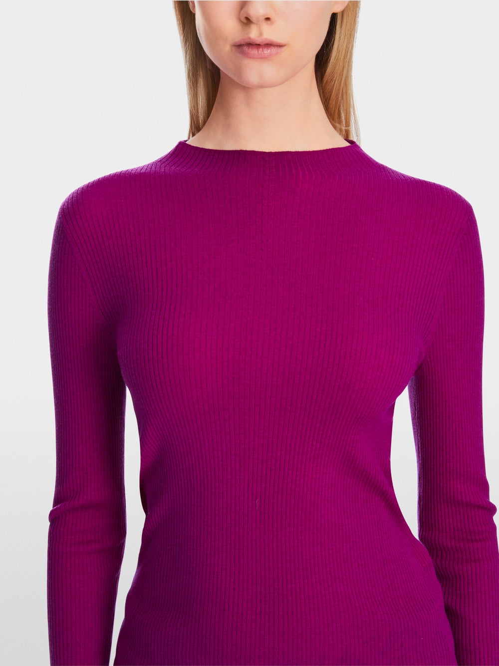 Soft jumper with cashmere - Alpine Rose