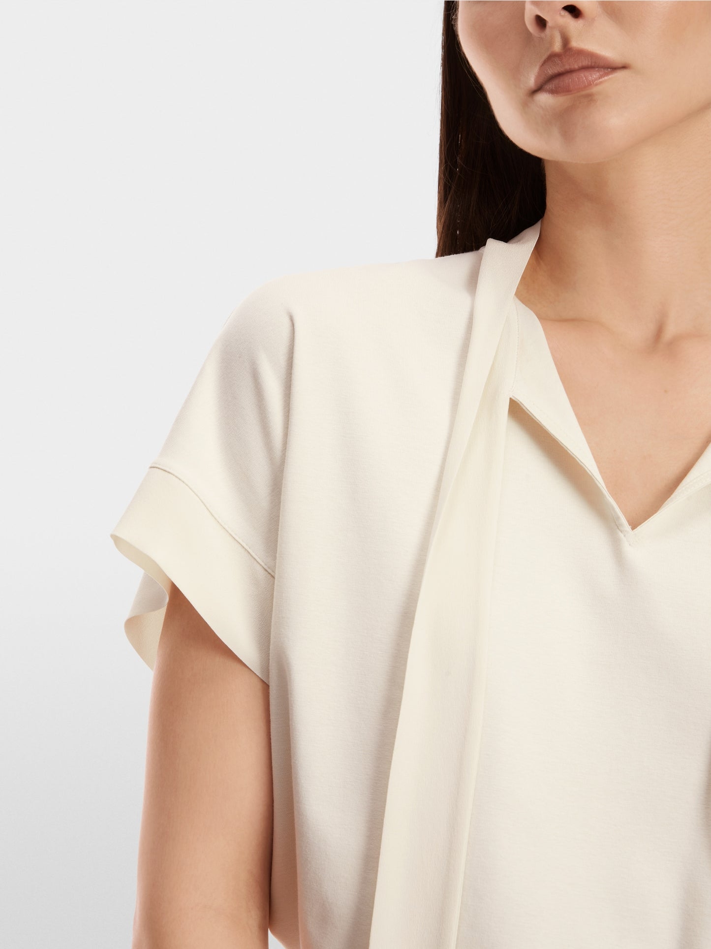 T-shirt with Tie - Smoke