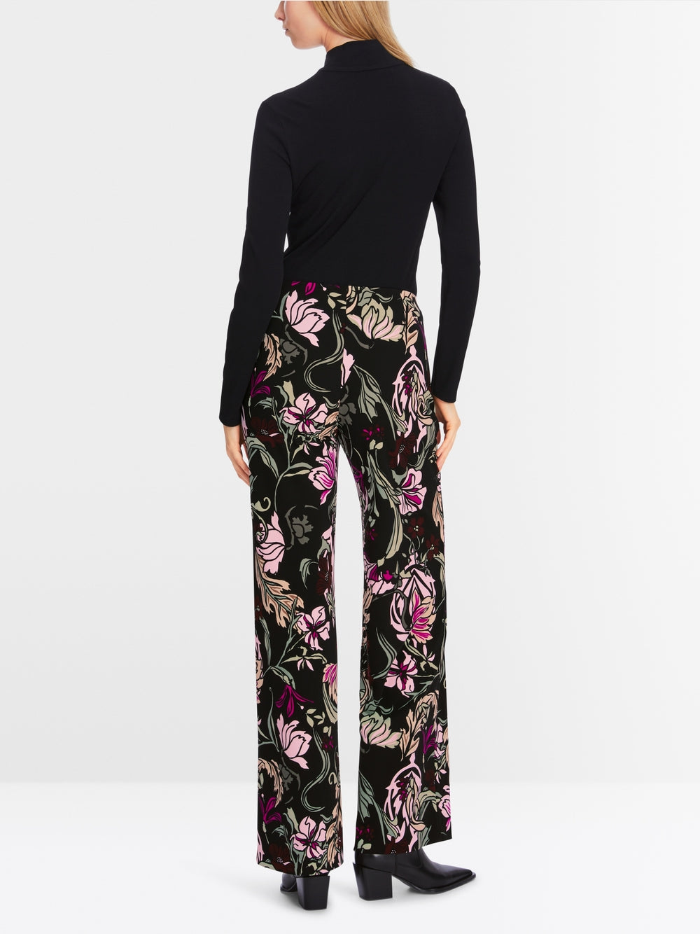 Floral WINDER in wide fit - Black