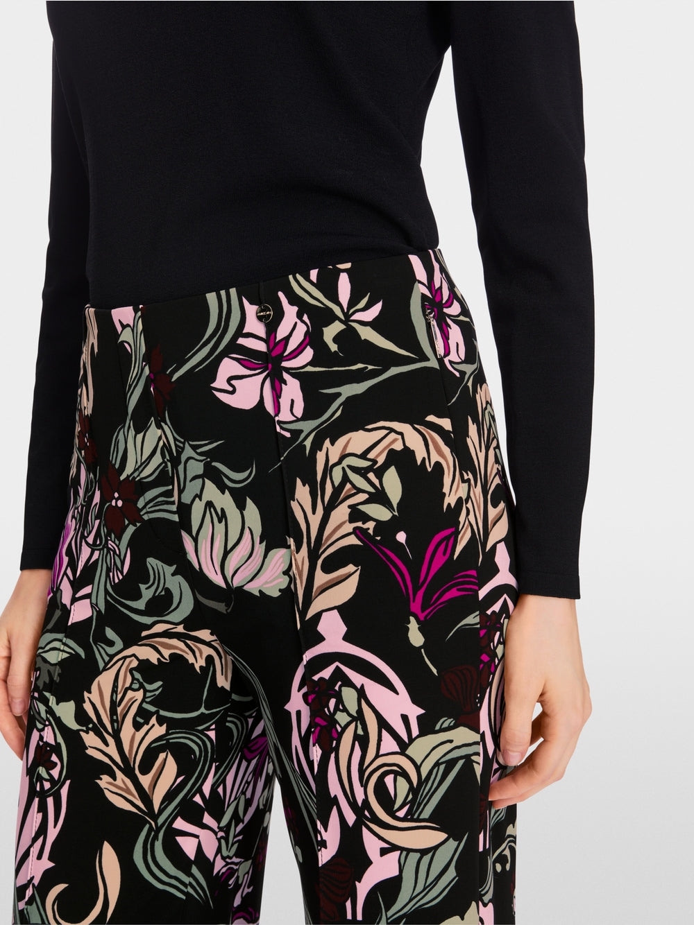 Floral WINDER in wide fit - Black