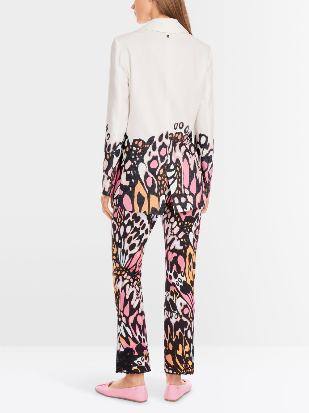 Blazer with Placed Print