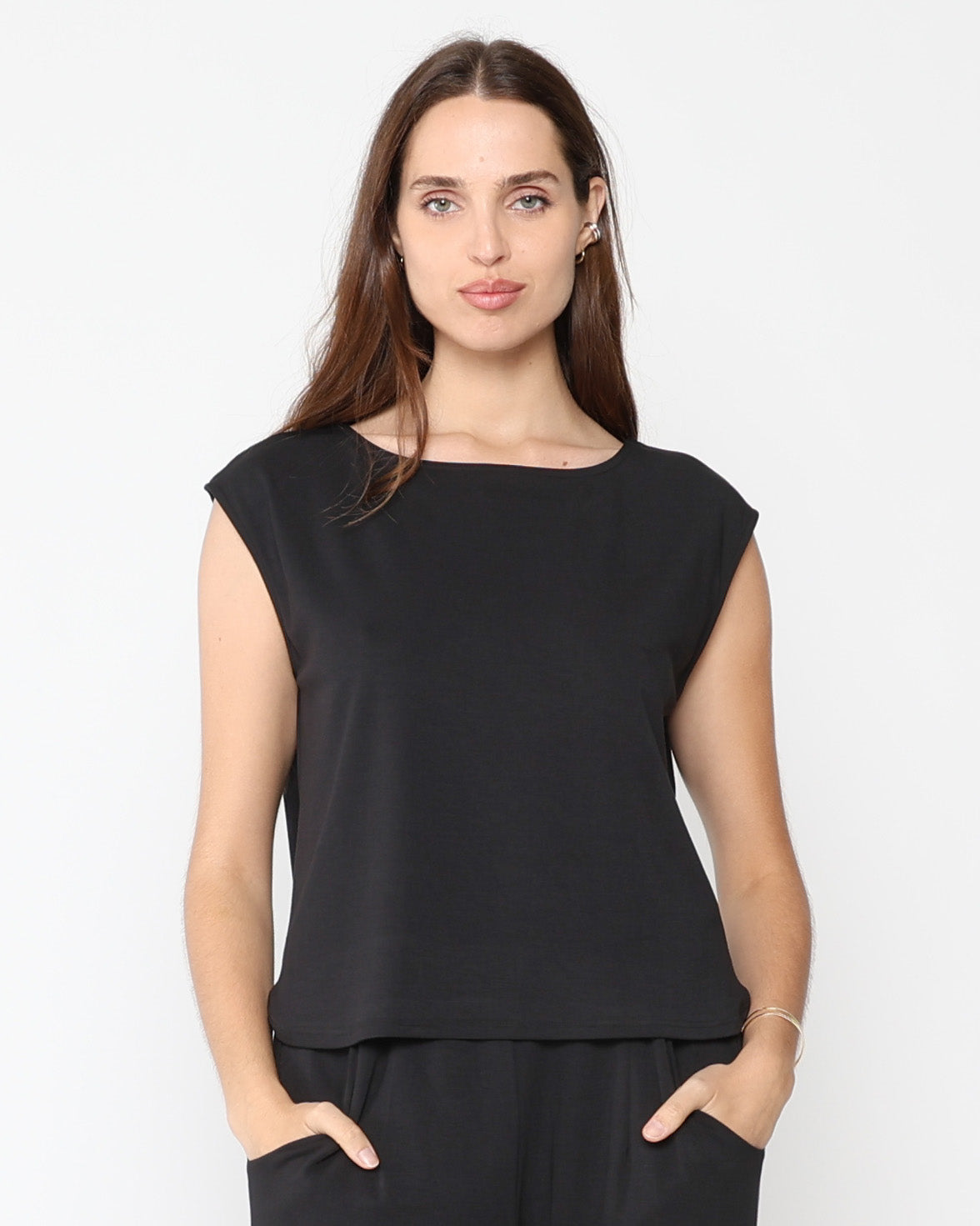 Jersey Lounge Tank - Black