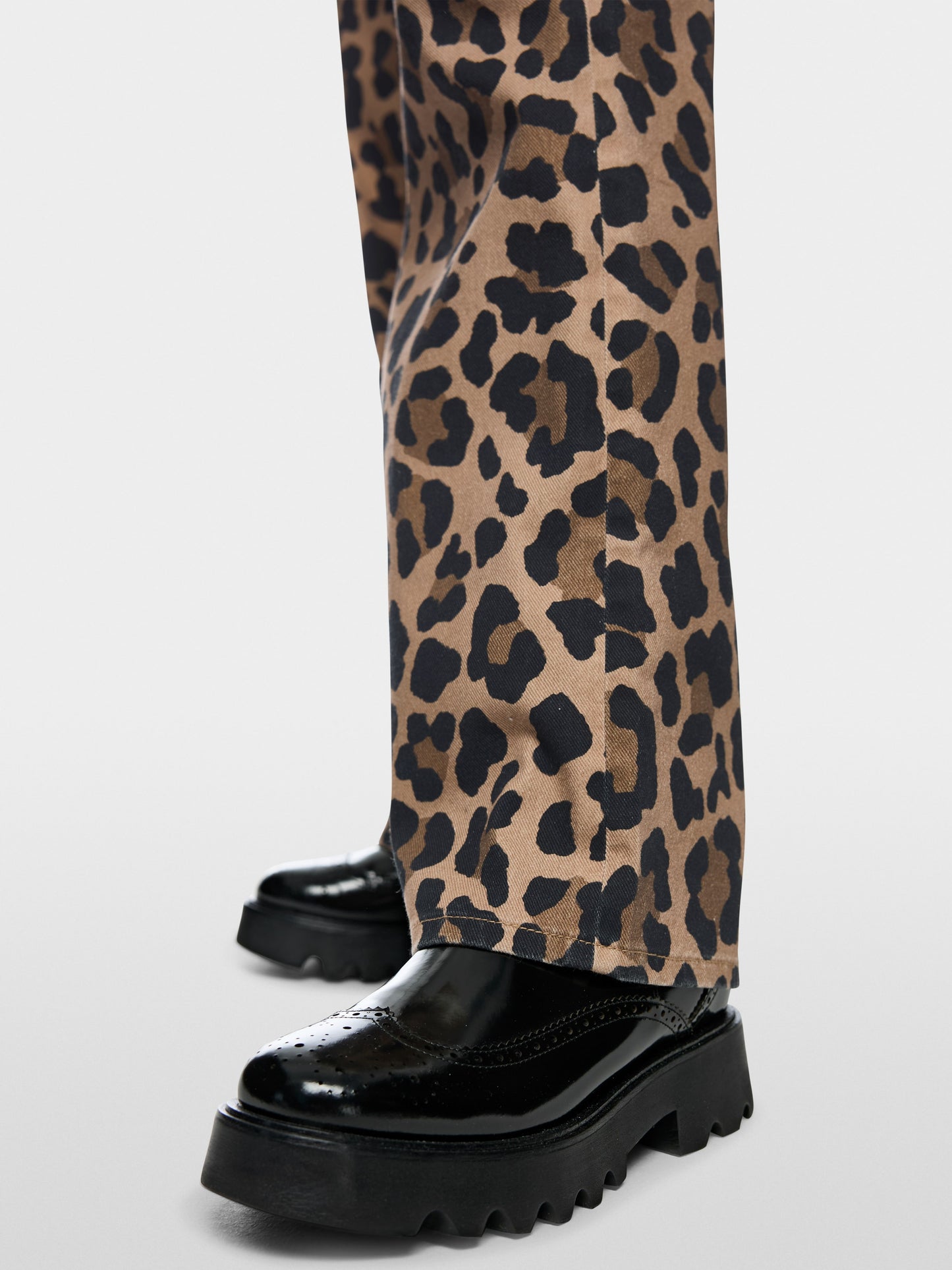 Wigan Wide Jeans with High Waistband - Milk Coffee