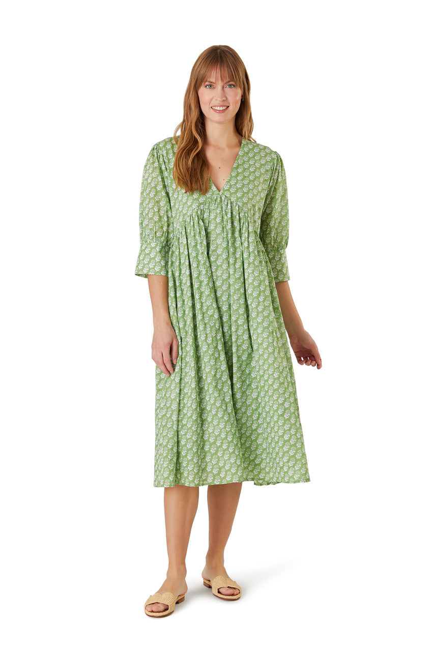 Ingrid Dress - Sage Marigold