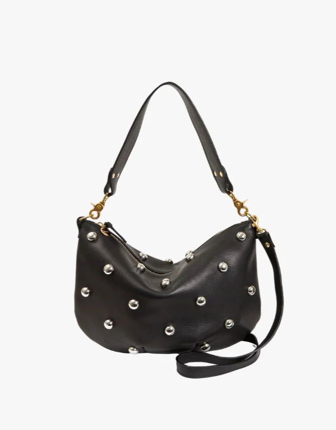 Moyen Messenger - Black w/ Studs