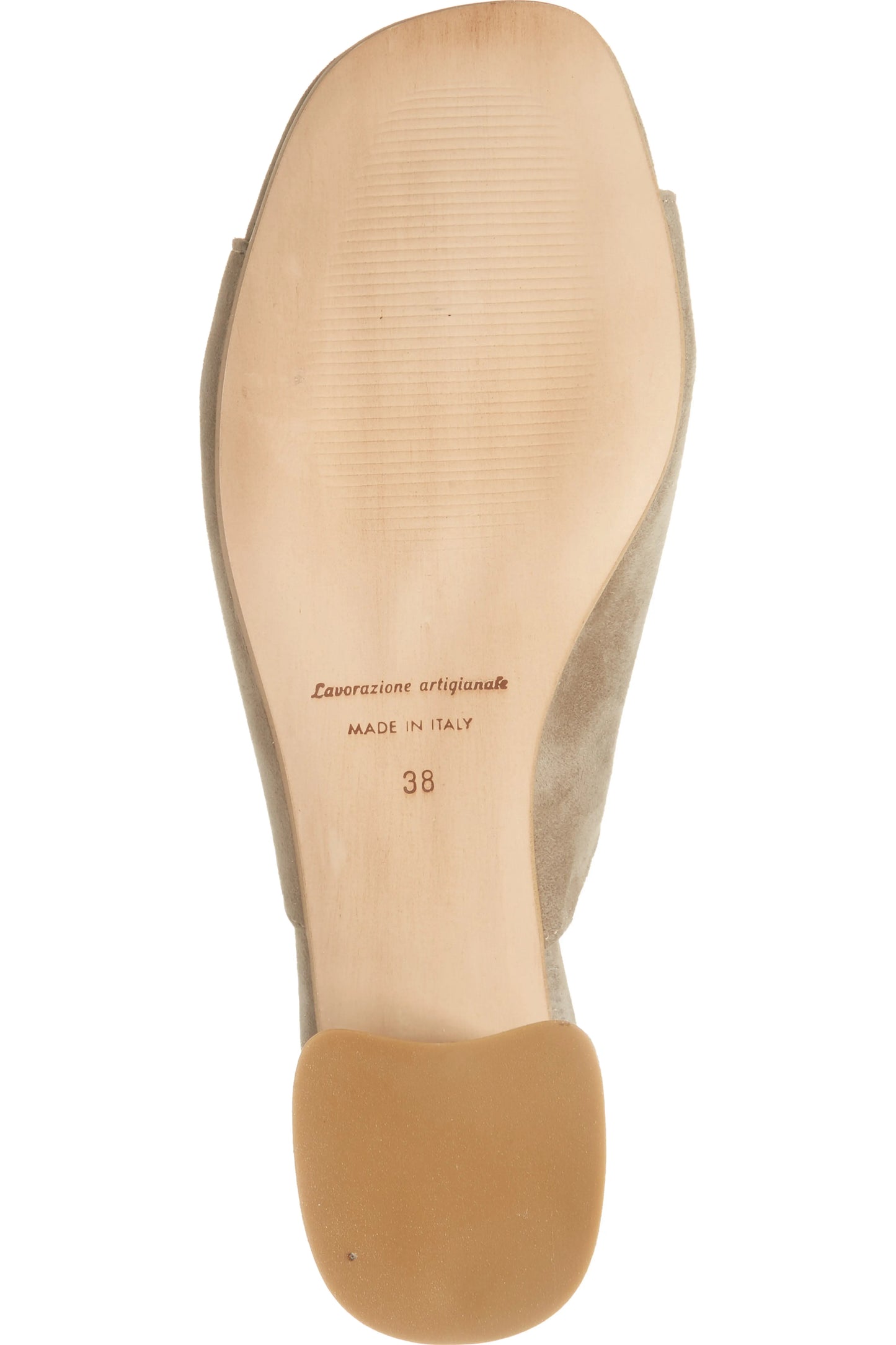 Pollette Heel - Fango Suede