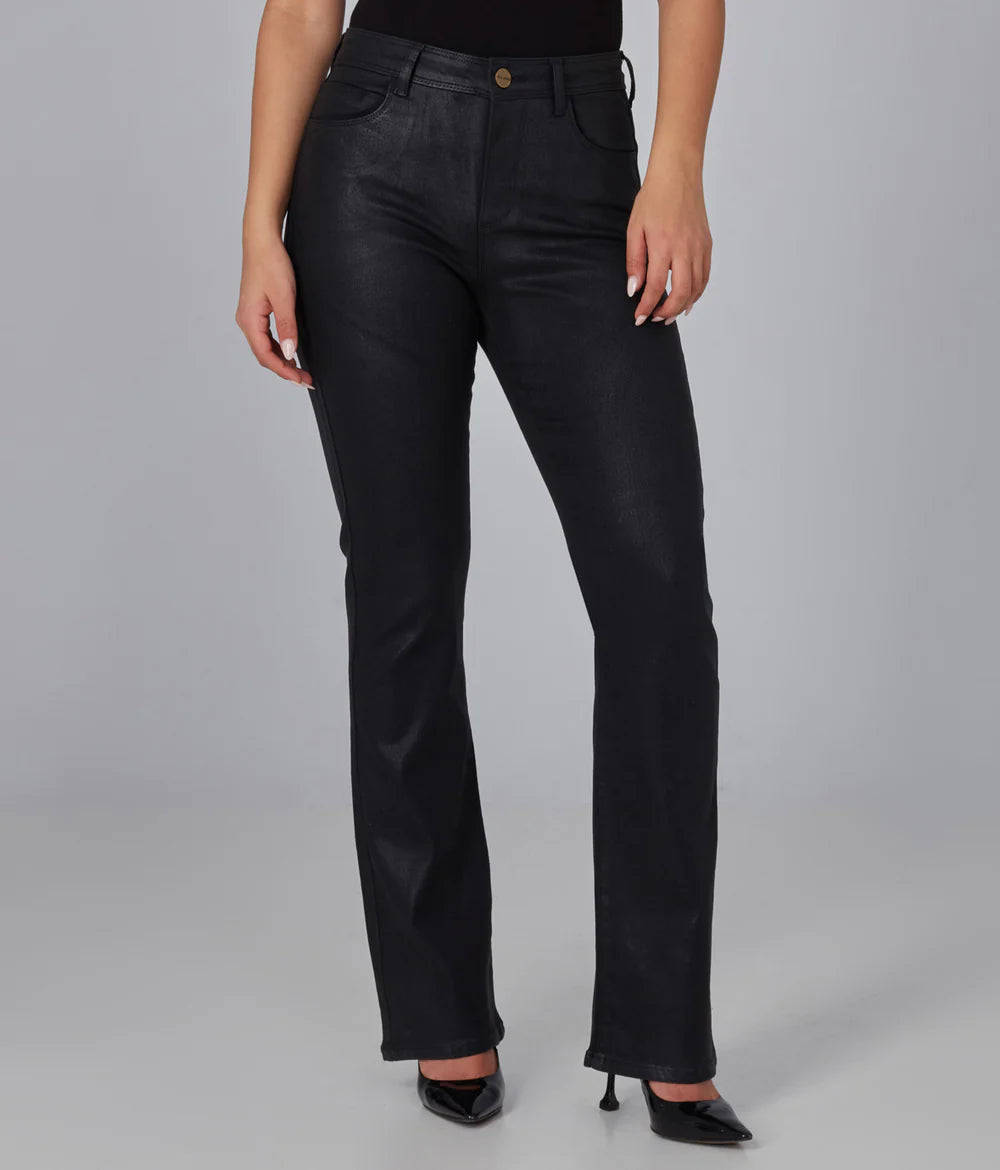 Billie High Rise Jeans - Coated Black