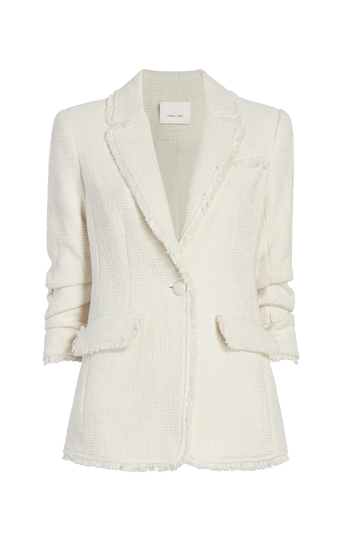 Boucle Khloe Blazer - Gardenia