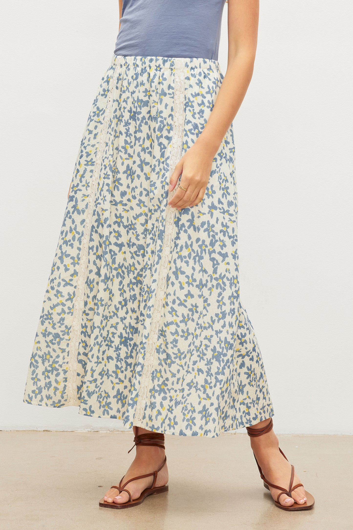 Kona Skirt - Blue Foral