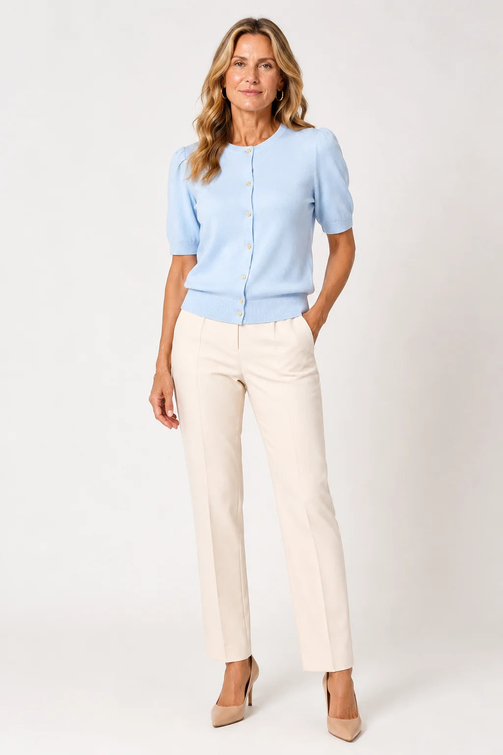 Colette Cardigan - Sky