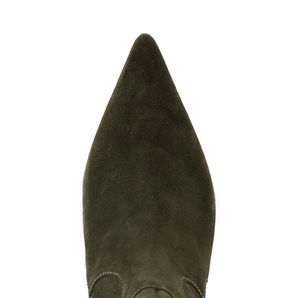 Dallas Boot - Olive Suede