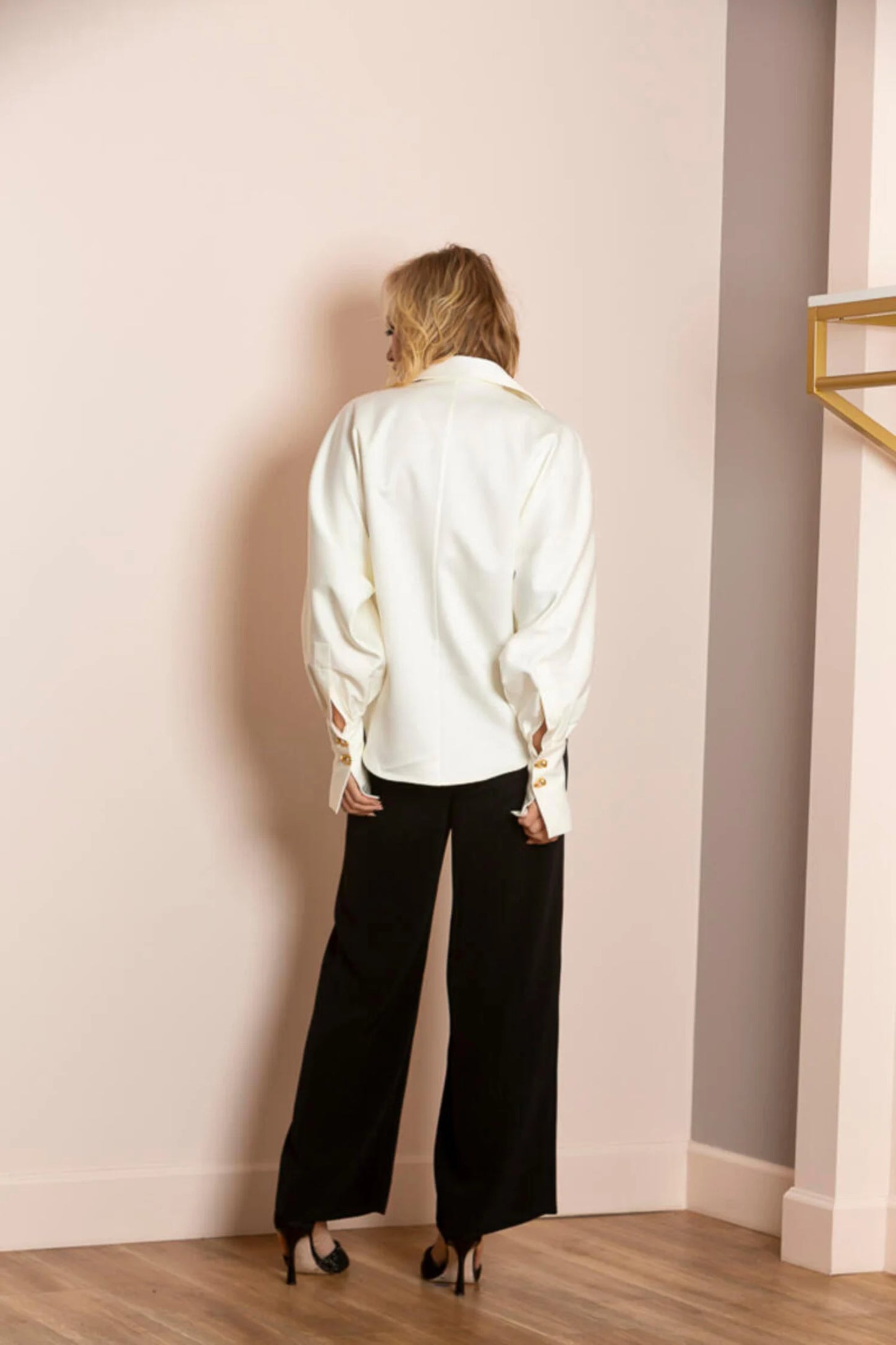 Kimberly Jewel Button Blouse - Ivory