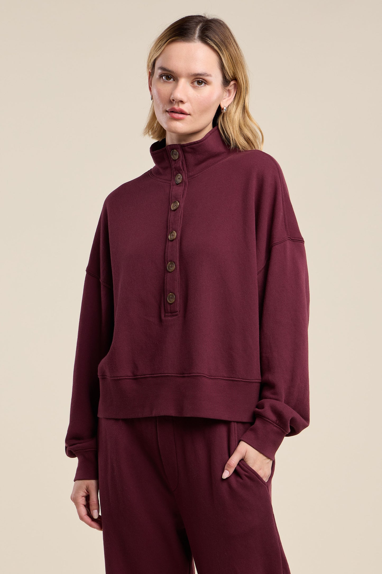 Fatima Pullover - Dark Plum