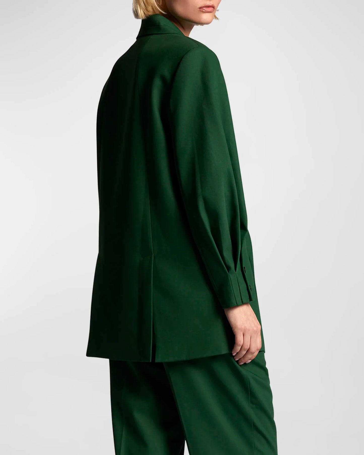 Xia Double-Breasted Puff-Sleeve Jacket - Eden