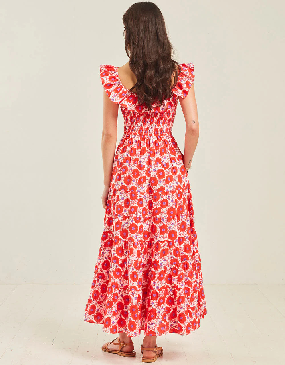 Susie Dress - Geranium Poppy