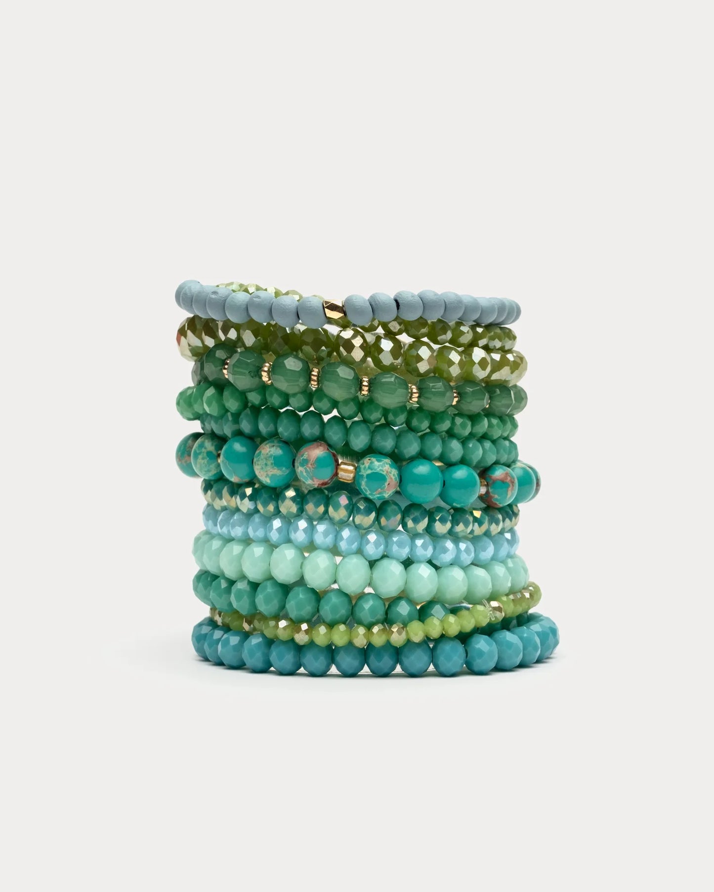 Jupiter Stacked Bracelets - Blue