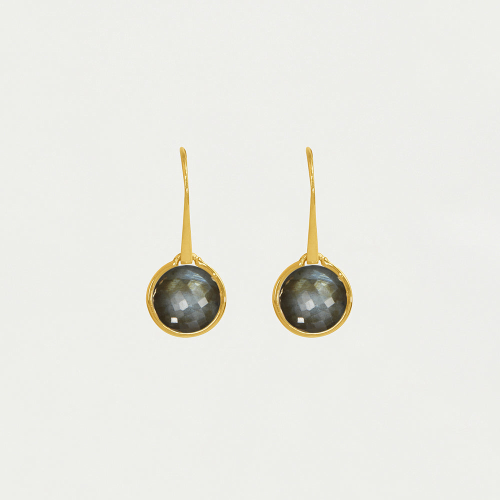 Ipanema Cabochon Droplets - Labradorite/Gold