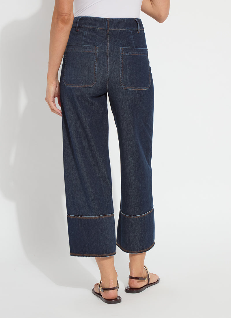 Kaia Wide Leg Denim - Indigo