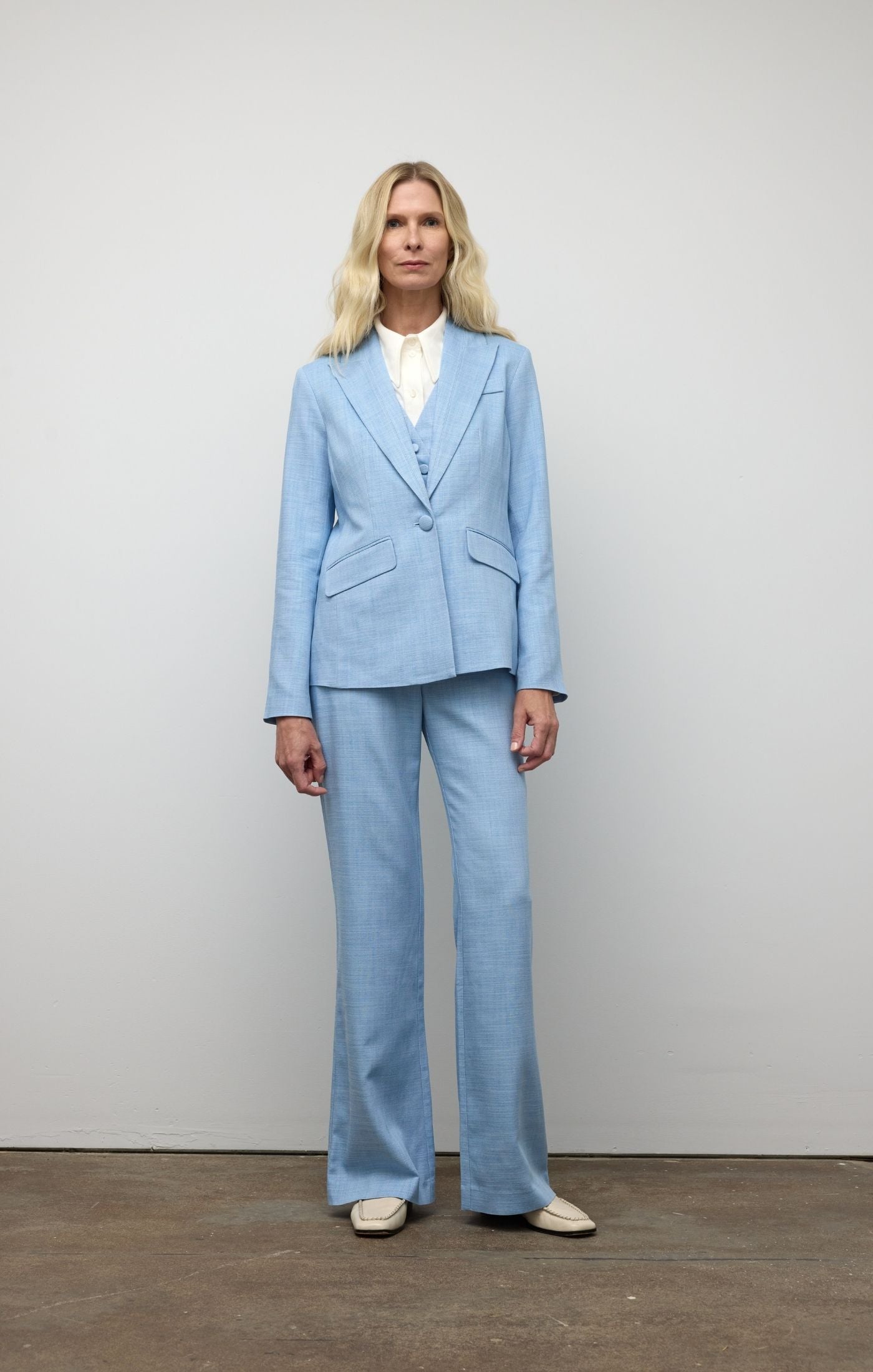 Peak Lapel Jacket - Midnight Blue