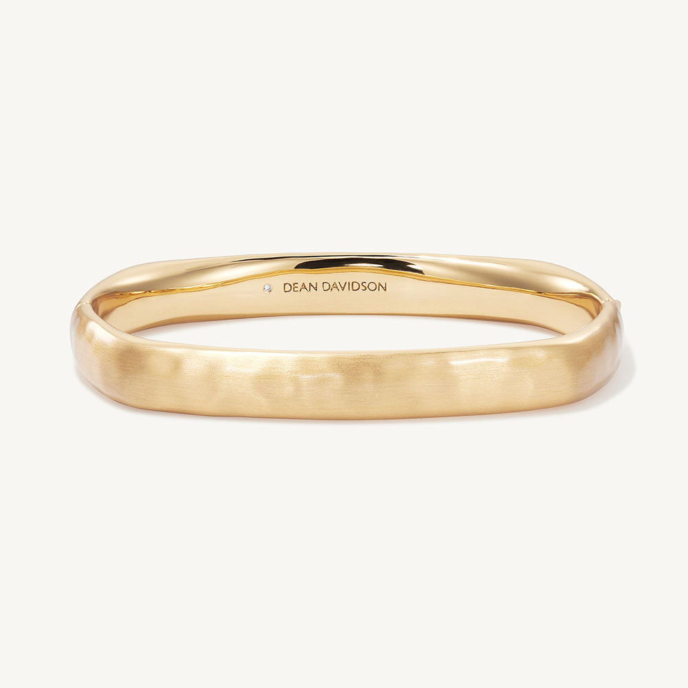 Mara Hinged Bangle - Gold