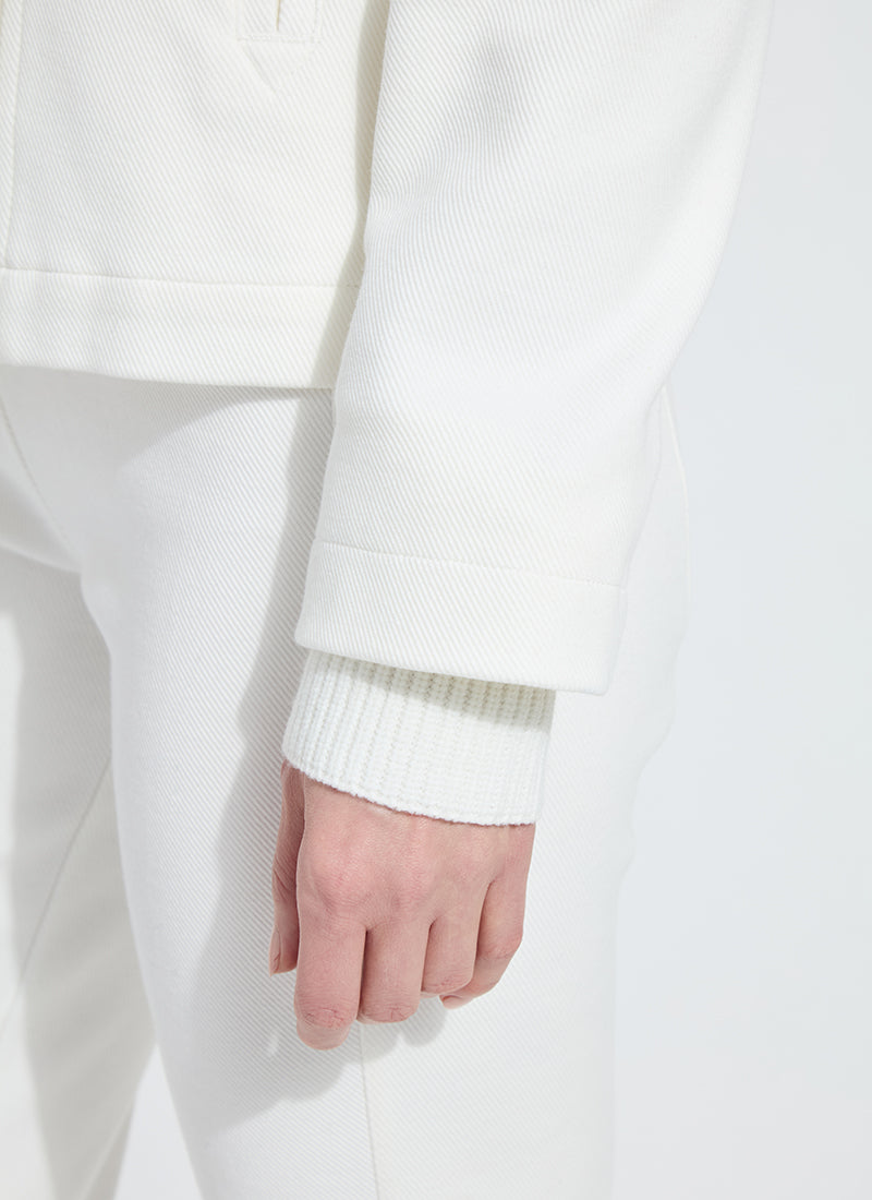 Maude Cropped Peacoat - Snow White