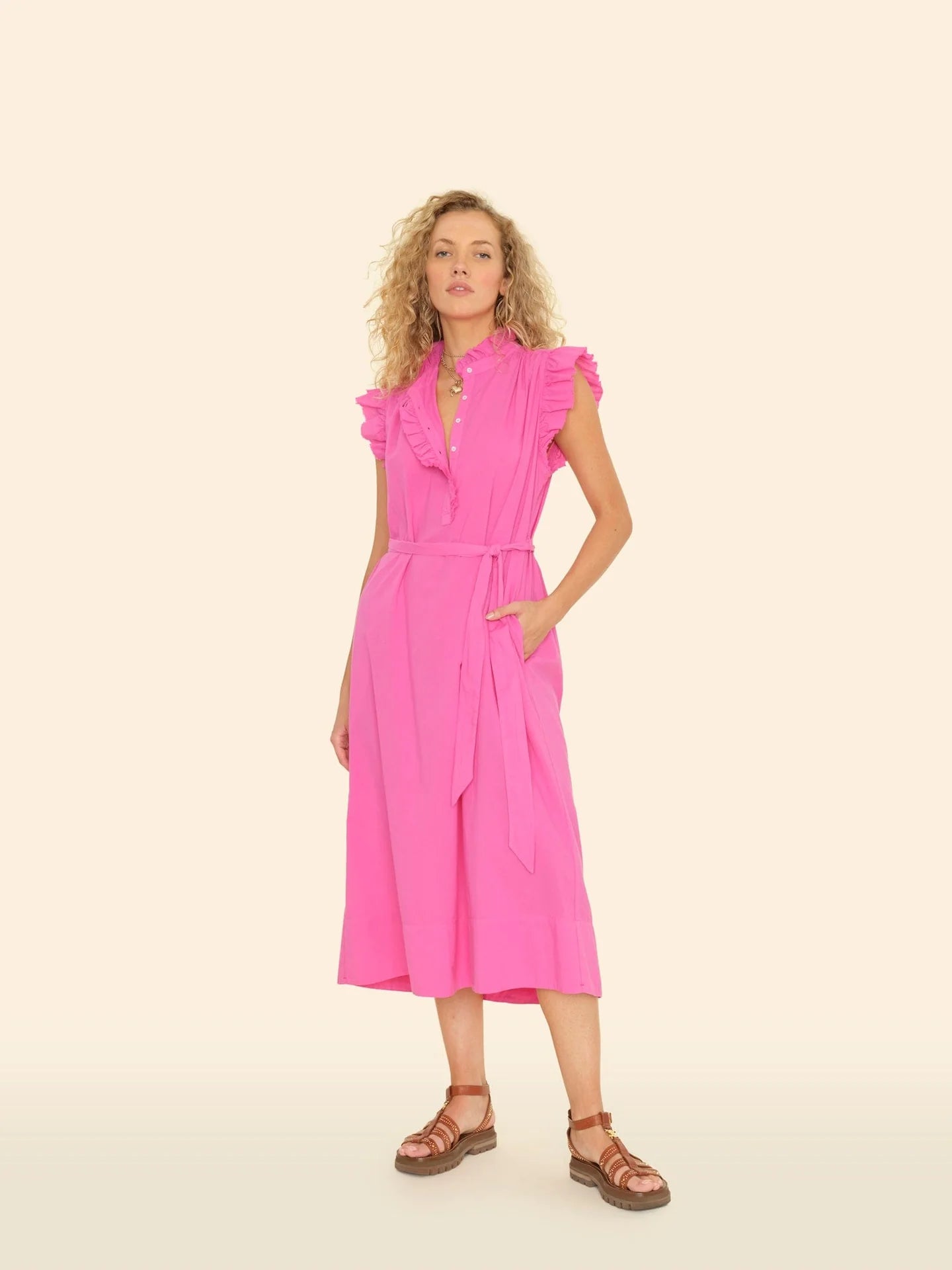 April Dress - Pink Thorn