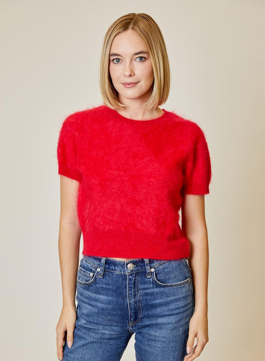 Cashmere Brushed T Shirt - Postbox
