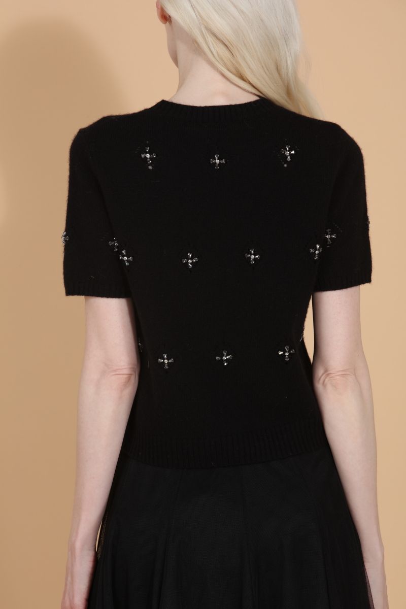 Cashmere Blend Sweater - Black