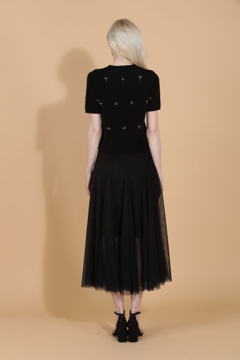 Cashmere Blend Sweater - Black